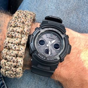 Casio G shock AWG-M100B Solar (With extras)